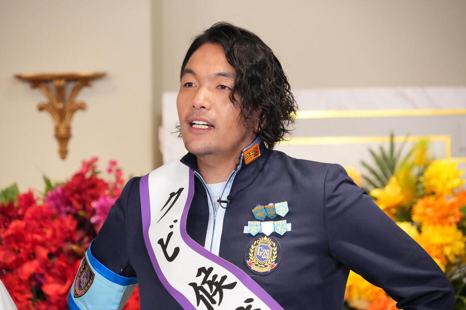 「日本テレビ系「ぐるぐるナインティナイン」に出演する盛山晋太郎