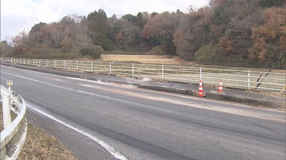 事故があった現場 三重県伊賀市