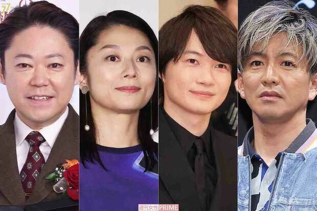 左から阿部サダヲ、小池栄子、神木隆之介、木村拓哉