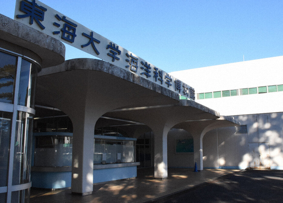 一般公開が終わり人影のない東海大学海洋科学博物館＝静岡市清水区で２０２４年１２月２３日午後２時２７分、丹野恒一撮影