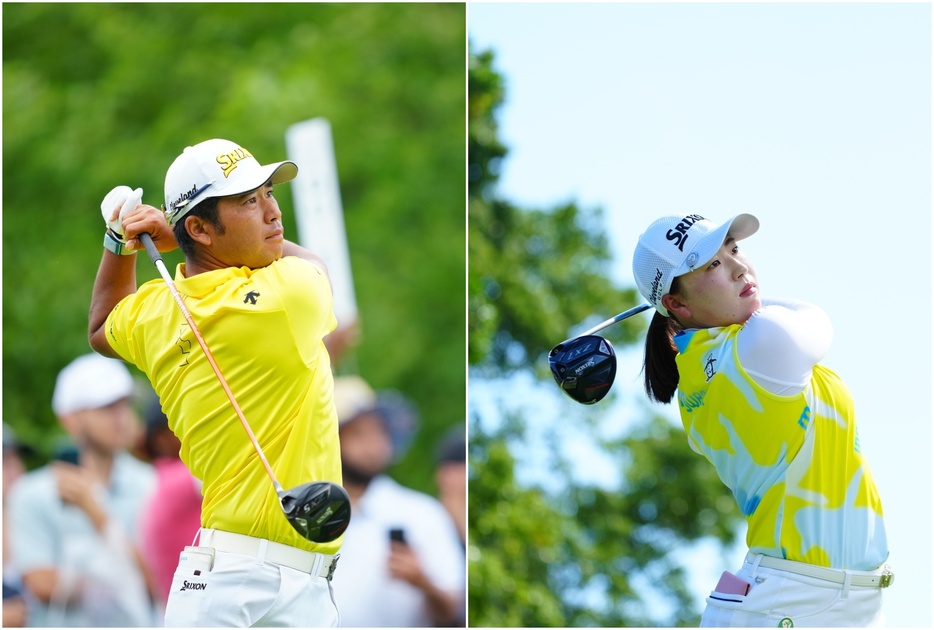 松山英樹(左)は今季2勝、竹田麗央(右)は今季8勝と稼ぎ頭に