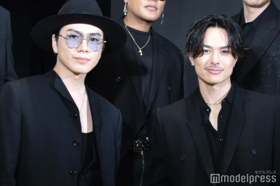 三代目 J SOUL BROTHERS EXHIBITION「JSB3 CLASS」記者会見に出席したOMI、今市隆二