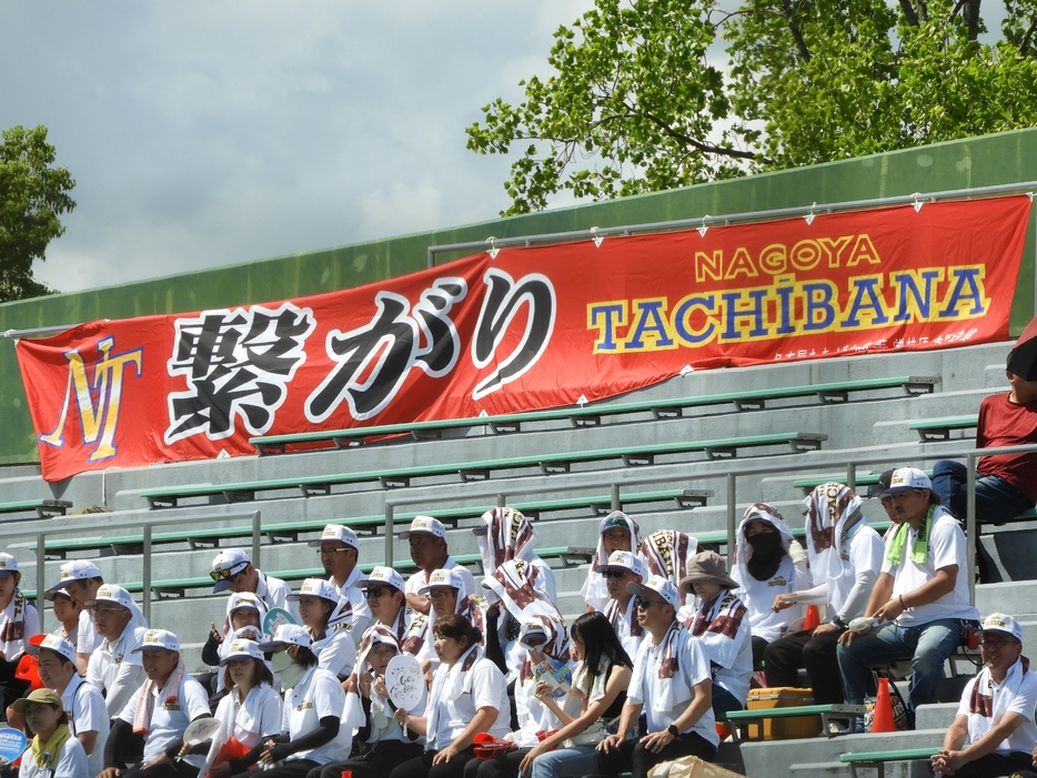 名古屋たちばな応援団の横断幕