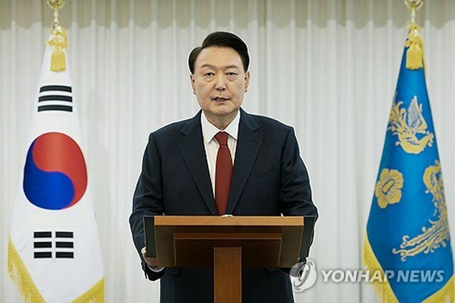 尹大統領（大統領室提供）＝（聯合ニュース）≪転載・転用禁止≫