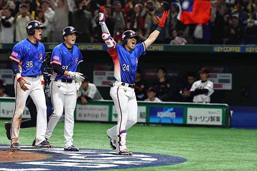 プレミア12を制した台湾代表【画像提供：CPBL】