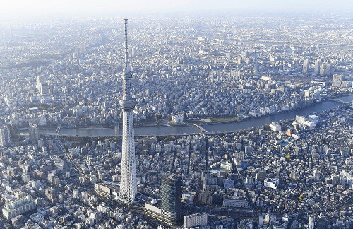 東京都上空（読売ヘリから）