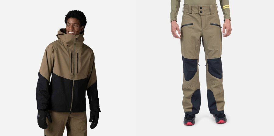 ROSSIGNOL（左）「EVADERJKT」（右）「EVADERPANT」