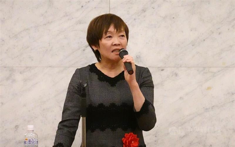 東京都内で開かれた「日本李登輝友の会」の会合で講演する安倍昭恵さん＝東京で2024年12月22日、中央社記者楊明珠撮影