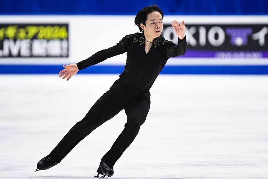 全日本フィギュア初優勝を果たした鍵山優真【写真：中戸川知世】