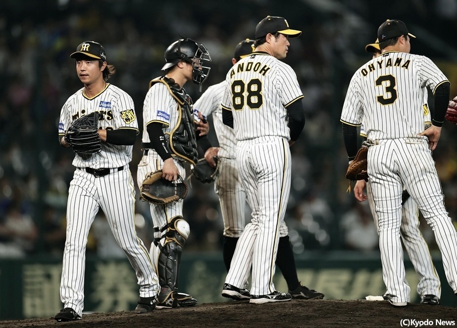 阪神ナイン(C)Kyodo News