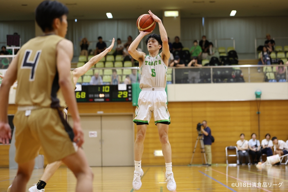 岐阜県の第3代表としてウインターカップに臨む富田のエース保坂斡希