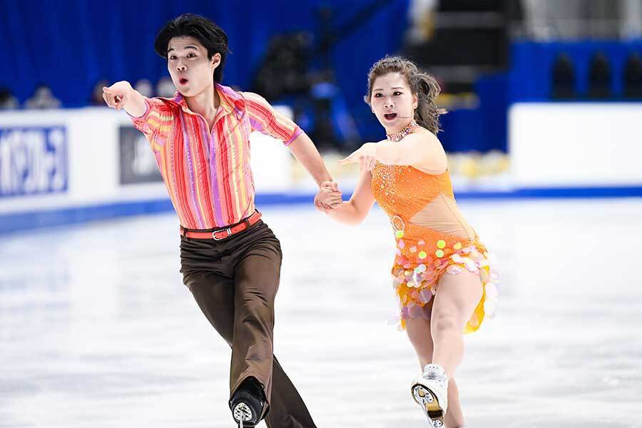 2位となった田中梓沙、西山真瑚組【写真：中戸川知世】