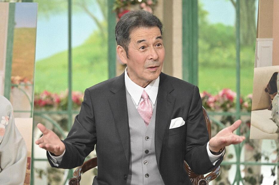 12月17日放送の「徹子の部屋」に出演した井上順さん＝テレビ朝日提供