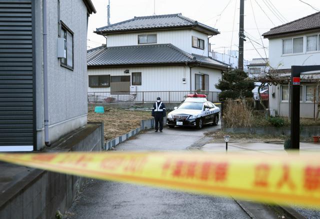 現場周辺には規制線がはられていた=2024年12月19日午前10時58分、千葉県柏市、友永翔大撮影