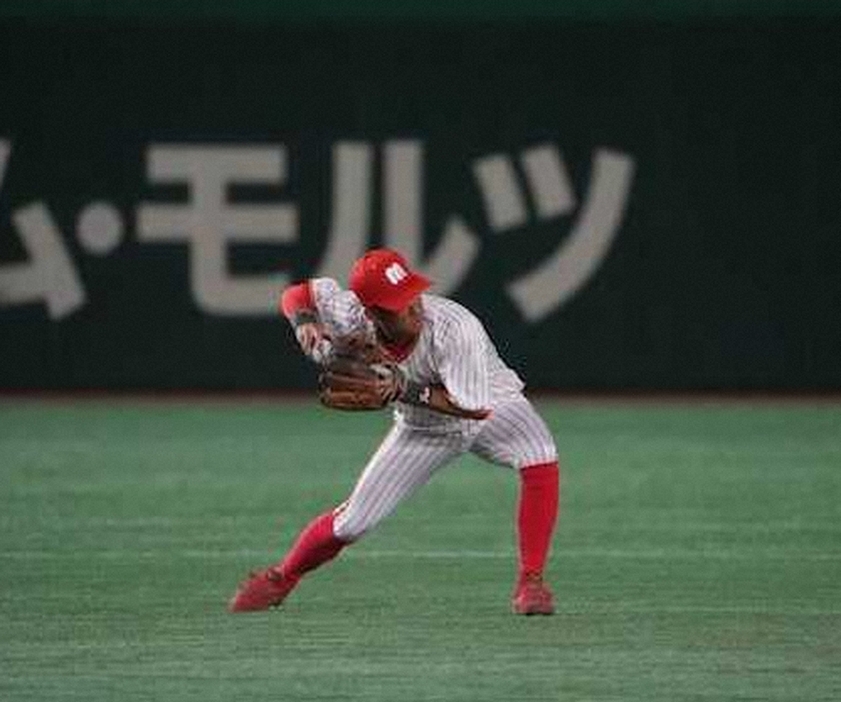 来季は遊撃に挑戦するミキハウス・立花（提供写真）