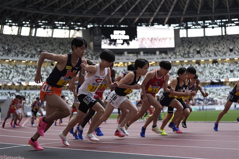 前回の関東インカレ男子1部10000mの様子