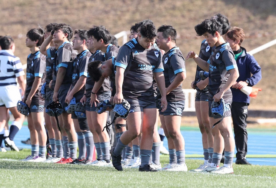 ＜秋田工・高川学園＞敗れた高川学園フィフティーン（撮影・大森　寛明）