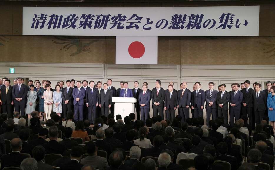 自民党安倍派の政治資金パーティー＝令和５年５月１６日、東京都港区