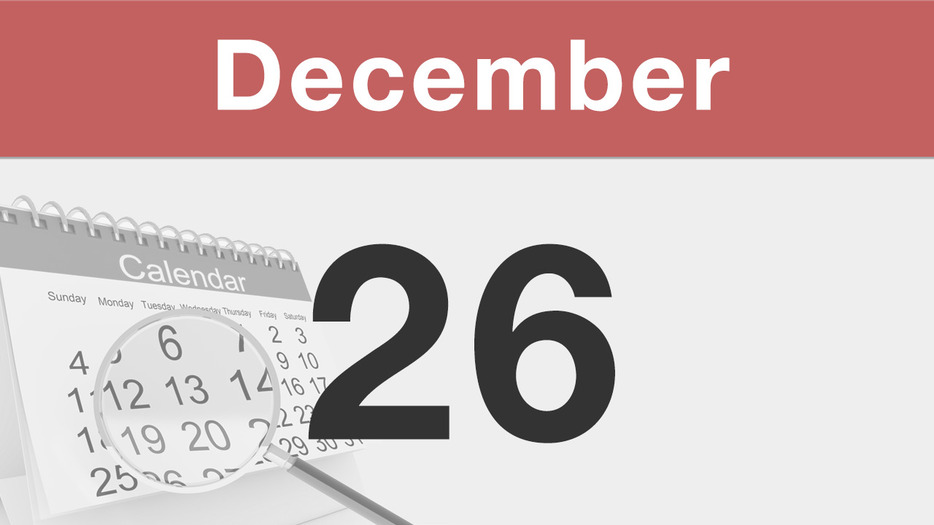 今日は何の日 : 12月26日