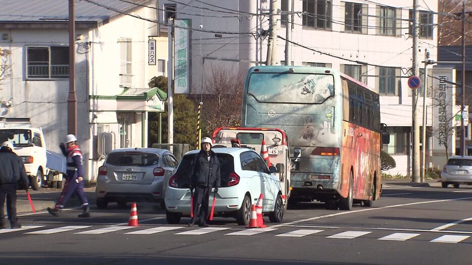 札幌市南区の事故現場