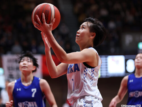 桜花学園だけでなく、国際大会でも活躍してきた金澤杏 [写真]＝伊藤大允