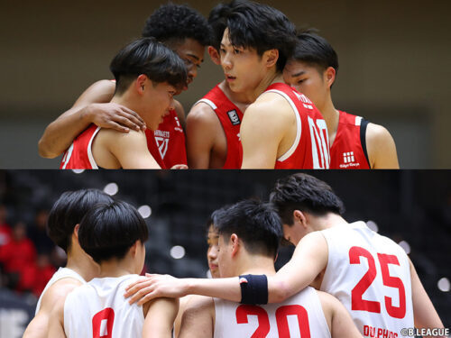 決勝で顔を合わせる千葉J U18（上）と名古屋D U18 [写真]＝B.LEAGUE