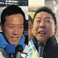 左から南出賢一氏、立花孝志氏