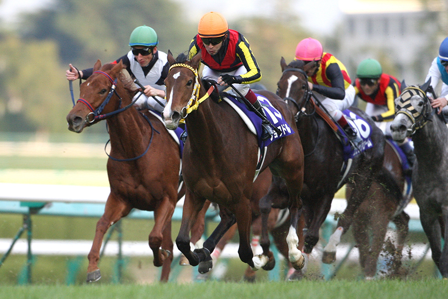 2011年、1勝馬ながら阪神JFでG1制覇を果たしたジョワドヴィーヴル【写真：産経新聞社】