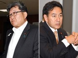 多少揺さぶったところで…（選挙で手厚く支援されていたという萩生田光一政調会長と山際大志郎前経済再生相＝右）／（Ｃ）日刊ゲンダイ