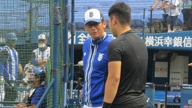 岡本和真選手は奈良の先輩にご挨拶