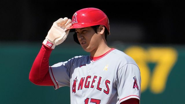 今季20盗塁目を決めたエンゼルスの大谷翔平選手(写真:AP/アフロ)