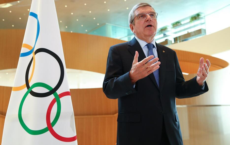 IOCのバッハ会長は1年延期となった東京五輪の追加費用として最大8億ドル(約856億円）の負担を明言（写真・ロイター／アフロ）