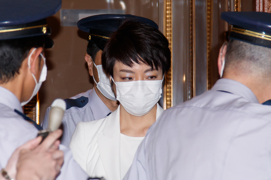 東京地検特捜部に逮捕される前の河井案里参院議員（写真：Motoo Naka/アフロ）