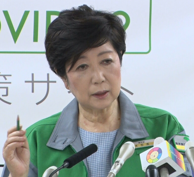 東京都の小池百合子知事＝7月3日