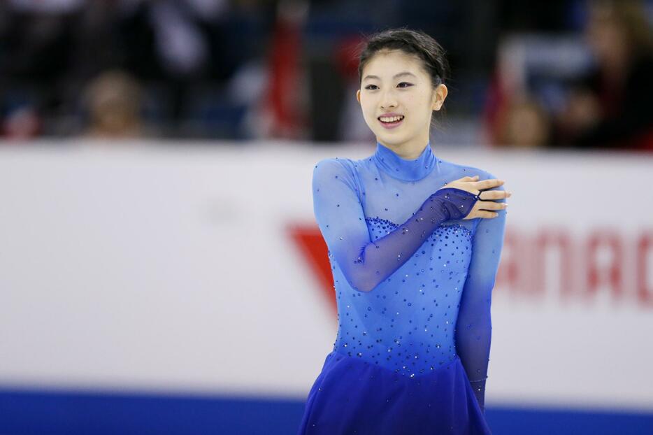 今季からシニアに本格参戦、堂々の3位＝2015年10月31日（写真：中西祐介/アフロスポーツ）