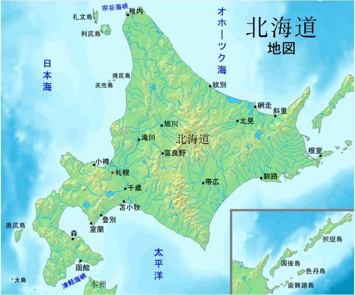 [参考]北海道の地図