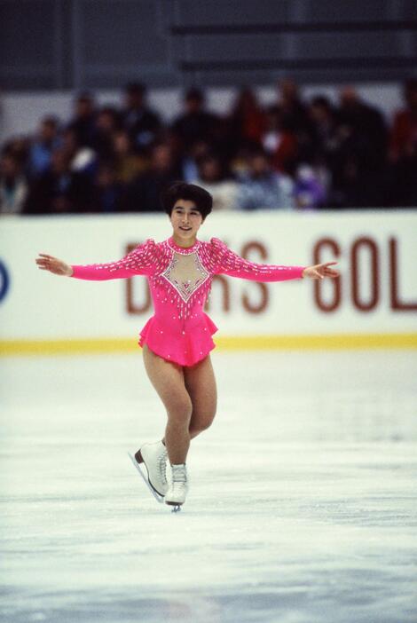 小岩井久美子（1993年優勝）。写真はNHK杯＝1993年12月1日（写真：写真：築田純/アフロスポーツ）