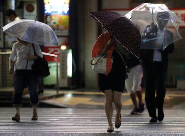 [画像]台風8号が近づいた際の関東地方の様子（写真：ロイター/アフロ）