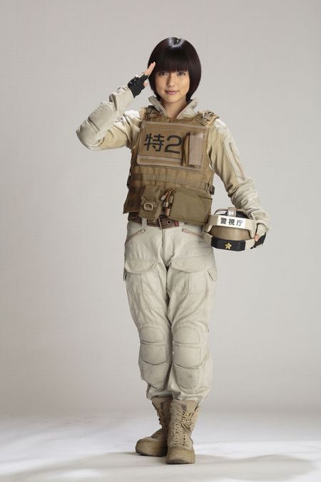 [写真]真野恵里菜は2日の最初のデッキアップイベントに登場。(c)2014 HEADGEAR/「THE NEXT GENERATION -PATLABOR-」製作委員会